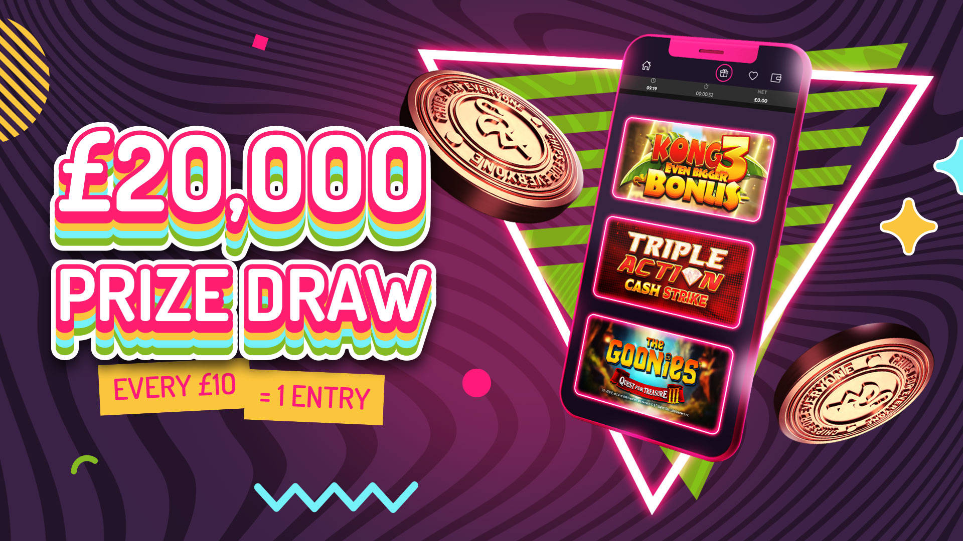 THE £20,000 PRIZE DRAW IS HERE!