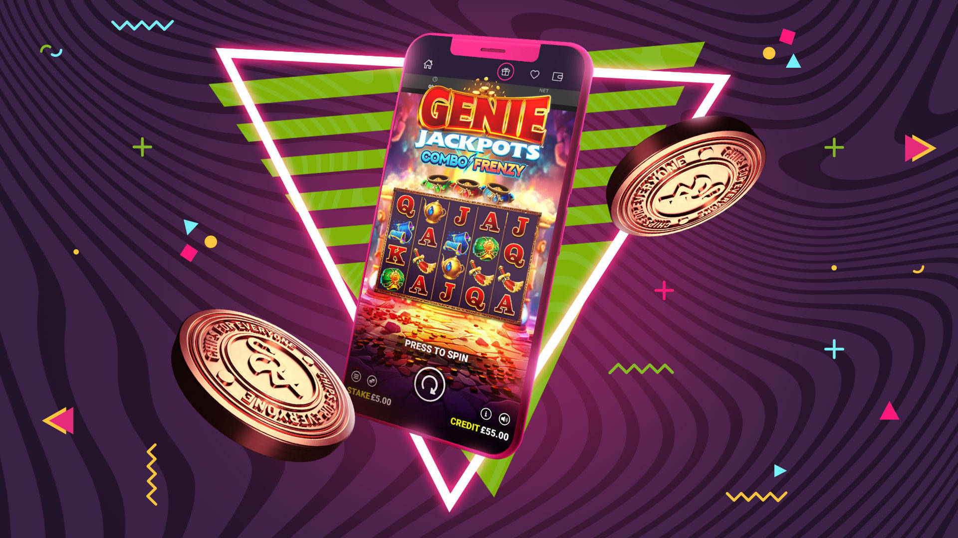 Genie Jackpots Combo Frenzy