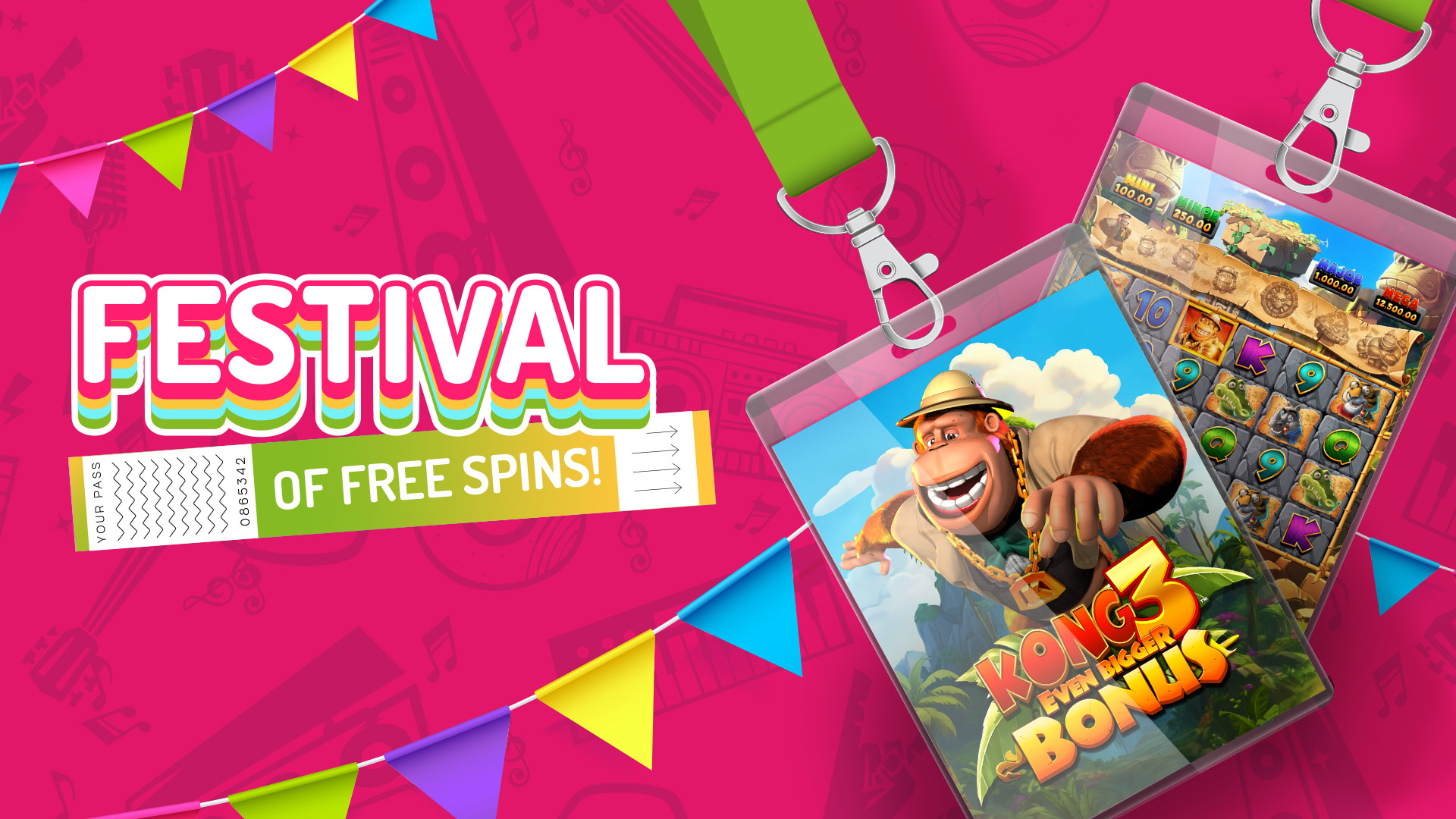 Festival of Free Spins, 28-31 August, enjoy up to 120 Free Spins on selected games.