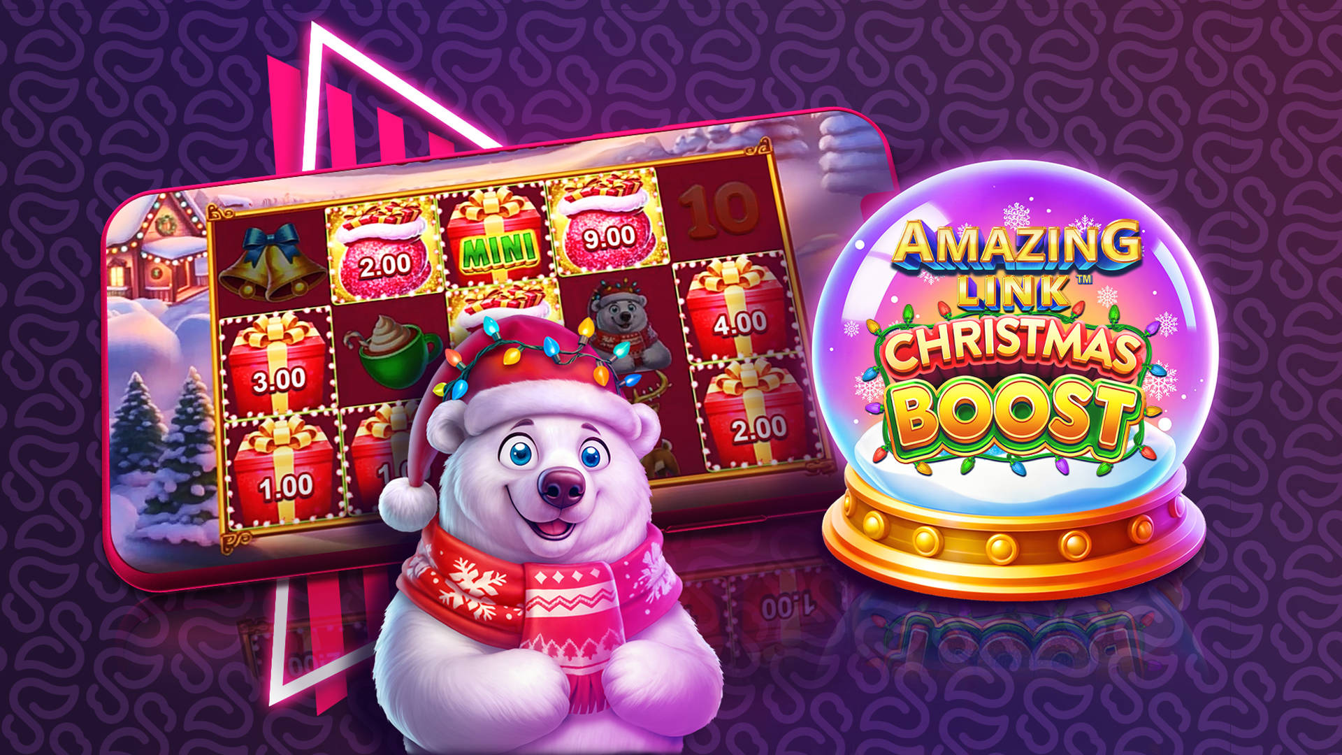 Amazing Link Christmas Boost game promotion on mobile