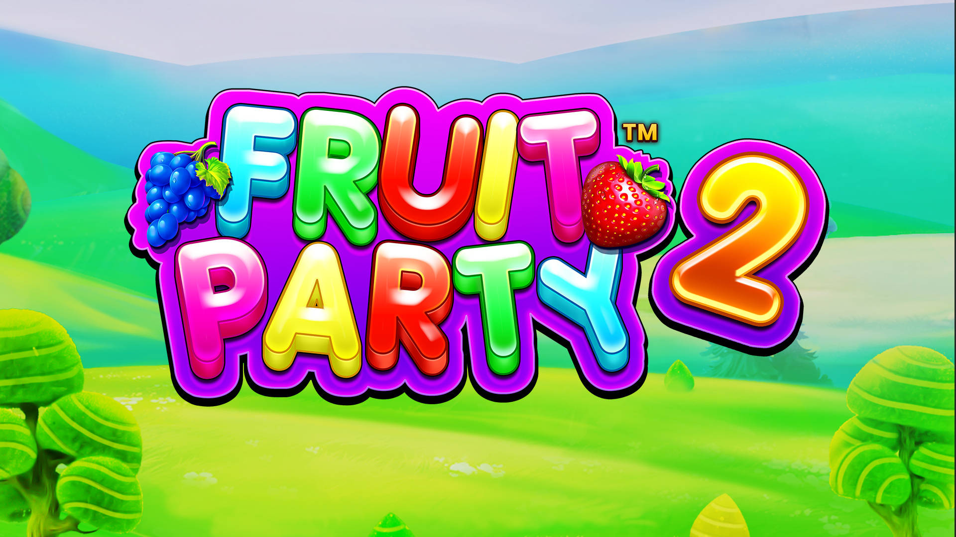 Cover art for Fruit Party 2, credited to media.pinkcasino.co.uk